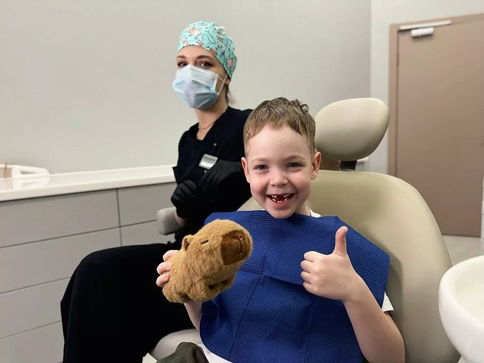 Лечение пульпита молочного зуба детям в Мытищах